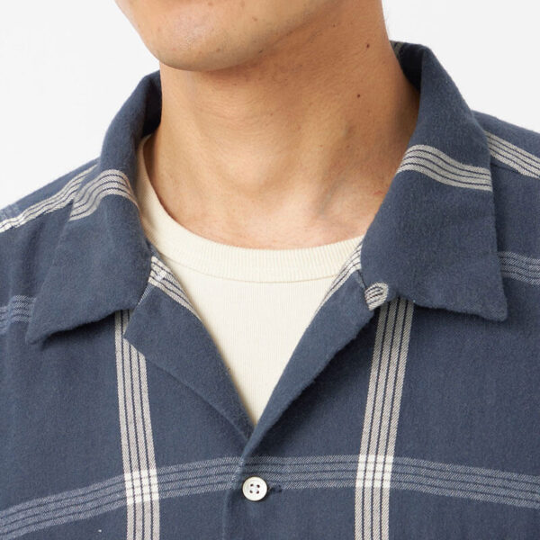 NANAMICA Flannel PALAKA Check Shirt - Navy
