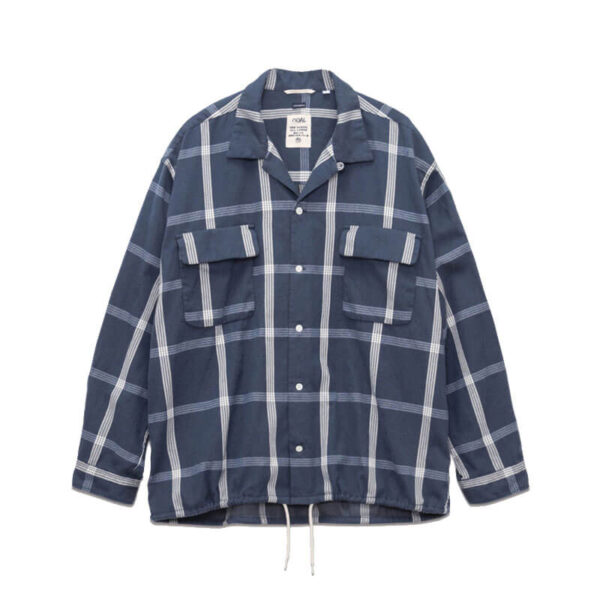 NANAMICA Flannel PALAKA Check Shirt - Navy
