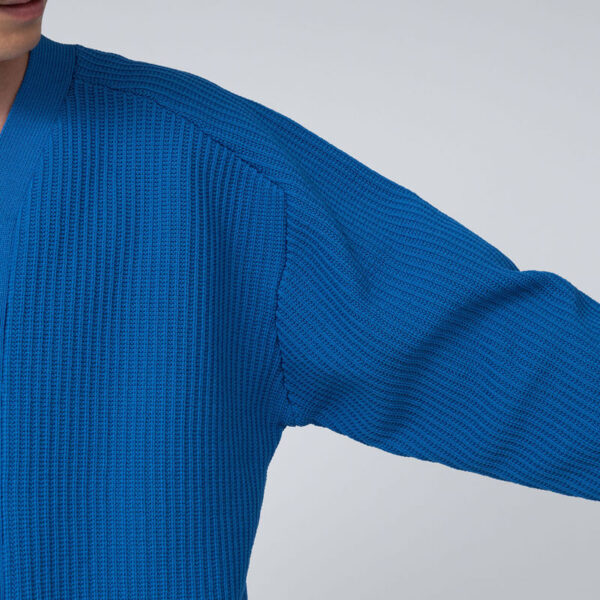 NANAMICA 5G Zip Cardigan - Blue