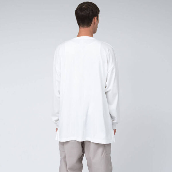 NANAMICA Half Zip LS Tee - Off White