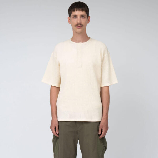 NANAMICA Henry Neck Thermal Sweat Tee