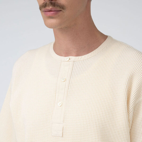 NANAMICA Henry Neck Thermal Sweat Tee