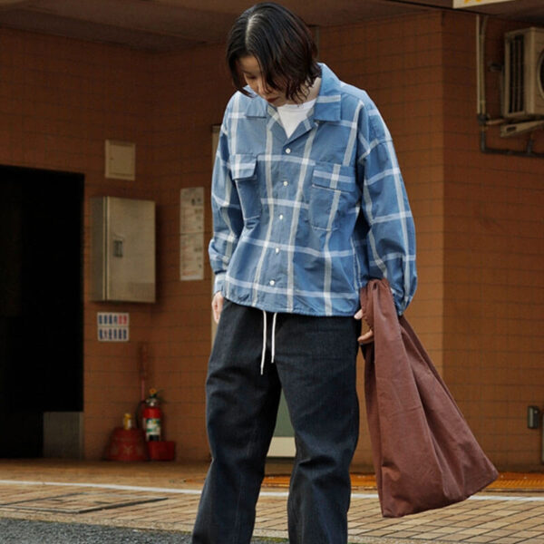 NANAMICA Palaka Check Shirt - Blue