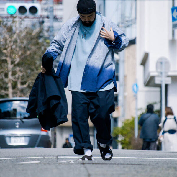 NANAMICA Side Belt Wide Pants