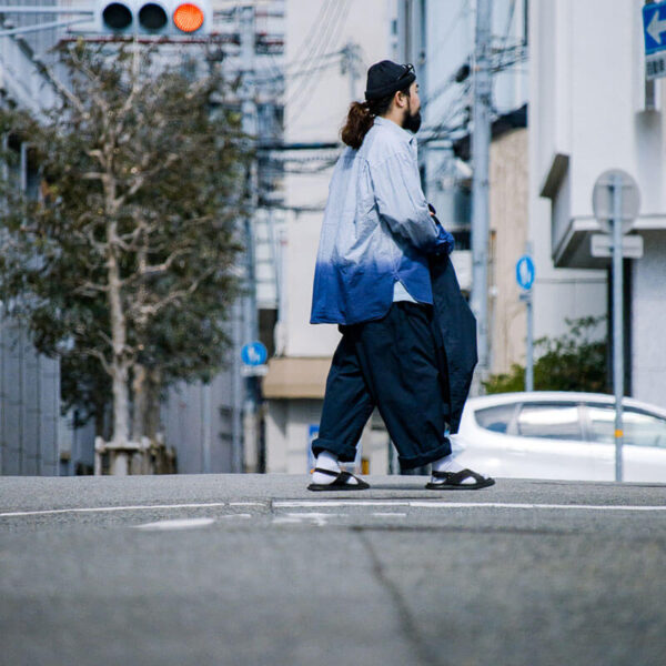 NANAMICA Side Belt Wide Pants