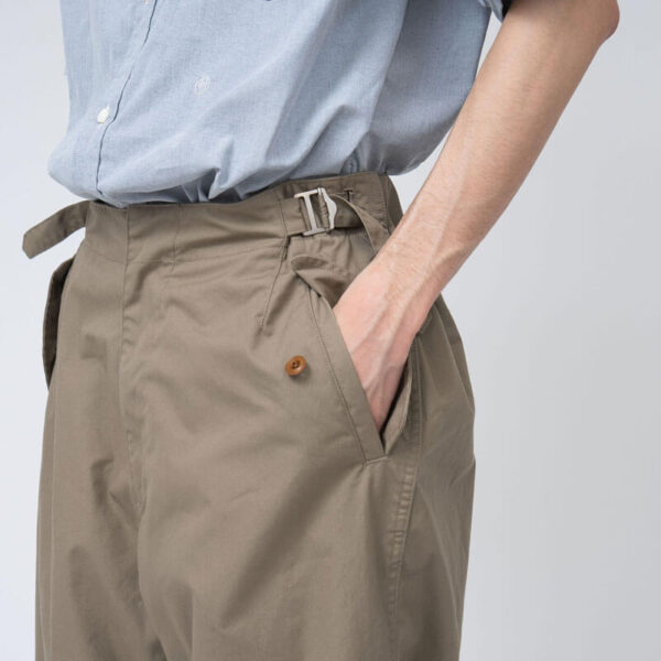 NANAMICA Side Belt Wide Pants