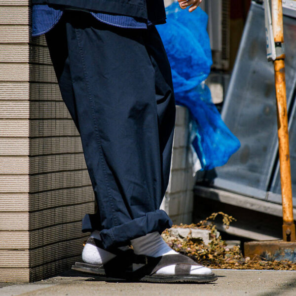 NANAMICA Side Belt Wide Pants