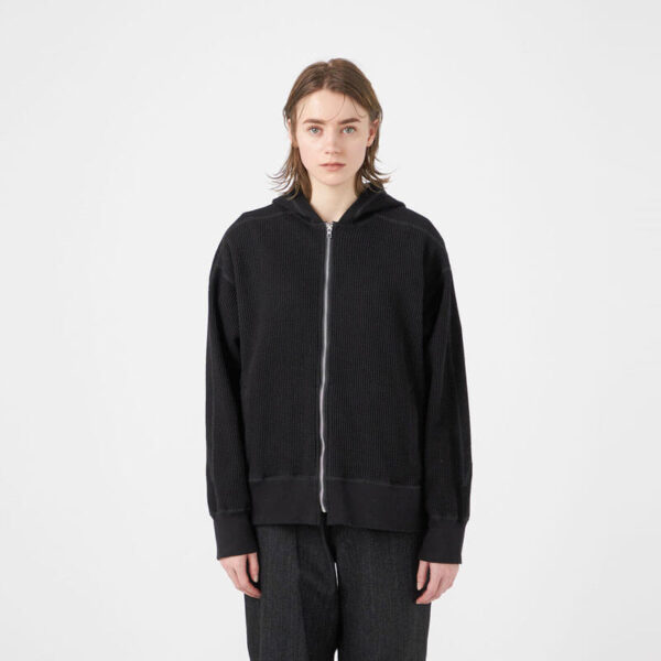 NANAMICA Zip-Up Thermal Hoodie - Navy
