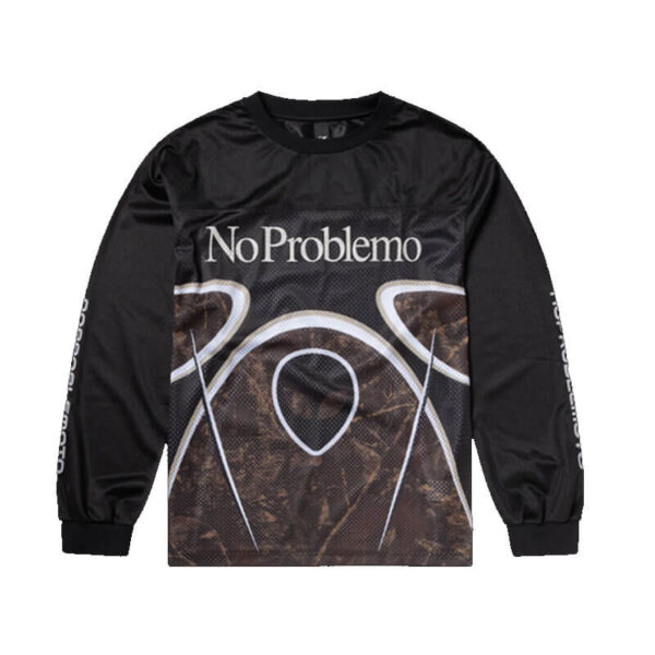 NO PROBLEMO Alien LS Moto Shirt