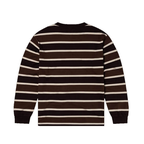 NO PROBLEMO Stripe LS Tee - Brown