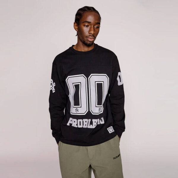 NO PROBLEMO Np00 Sport Cotton LS Jersey - Black