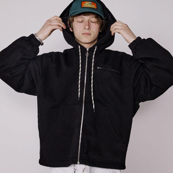 NO PROBLEMO Ripstop Workwear Jacket - Black