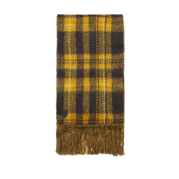 NICHOLAS DALEY Lyle & Scott Knitted Tartan Scarf