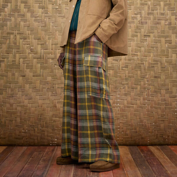 NICHOLAS DALEY Wide Leg Cargo Pant - Green