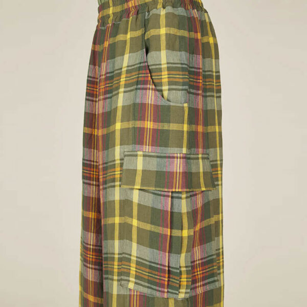 NICHOLAS DALEY Wide Leg Cargo Pant - Green