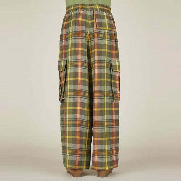 NICHOLAS DALEY Wide Leg Cargo Pant - Green