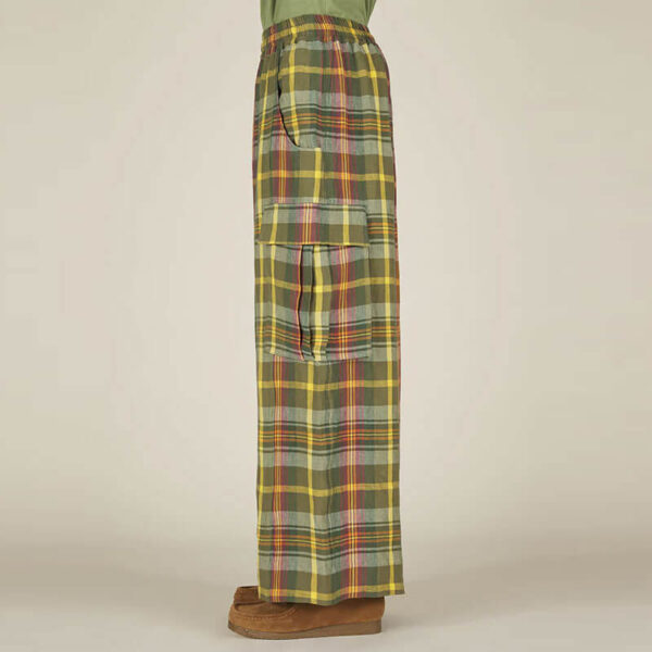 NICHOLAS DALEY Wide Leg Cargo Pant - Green