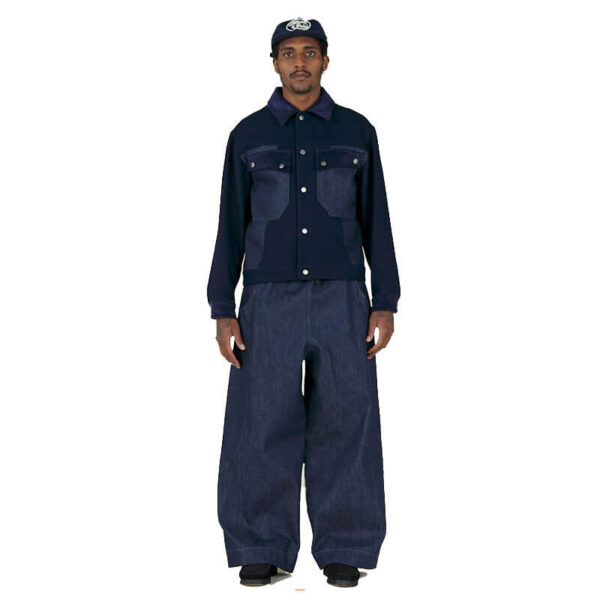 NICHOLAS DALEY Wide Leg Trouser - Dark Indigo