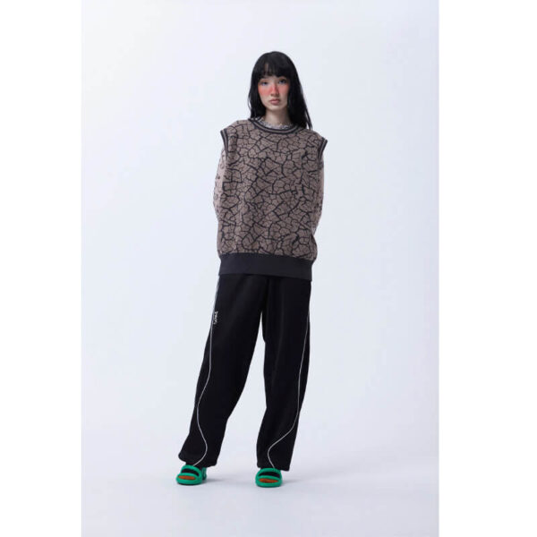 P.A.M. (Perks & Mini) Mudcrack Knitted Vest - Taupe