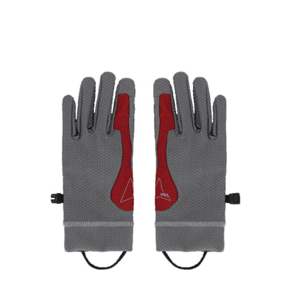 ROA Hiking Andie Base Layer Gloves - Grey / Dark Red
