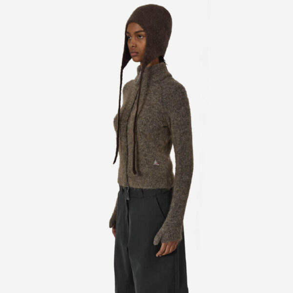 ROA Hiking Bonnet Mohair Beanie - Brown