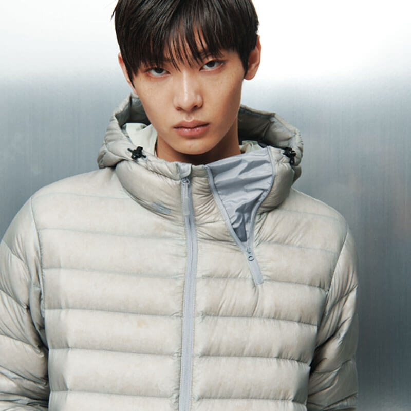 Suffix Puffer Jacket - Grey - THEROOM | Streetwear. Culture. Community