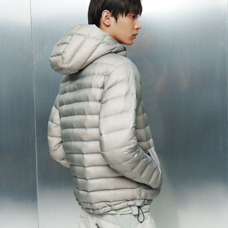 Suffix Puffer Jacket - Grey - THEROOM | Streetwear. Culture. Community