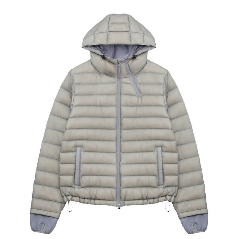 Suffix Puffer Jacket - Grey - THEROOM | Streetwear. Culture. Community