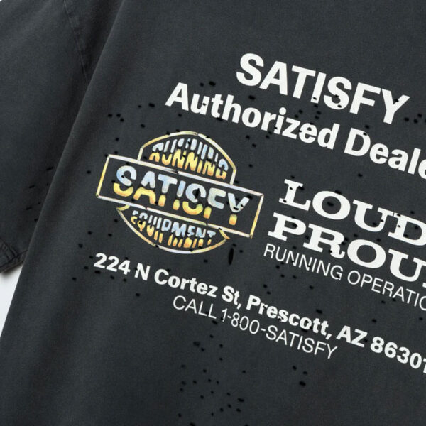 SATISFY® MothTech™ T-Shirt - Aged Black Loud & Proud