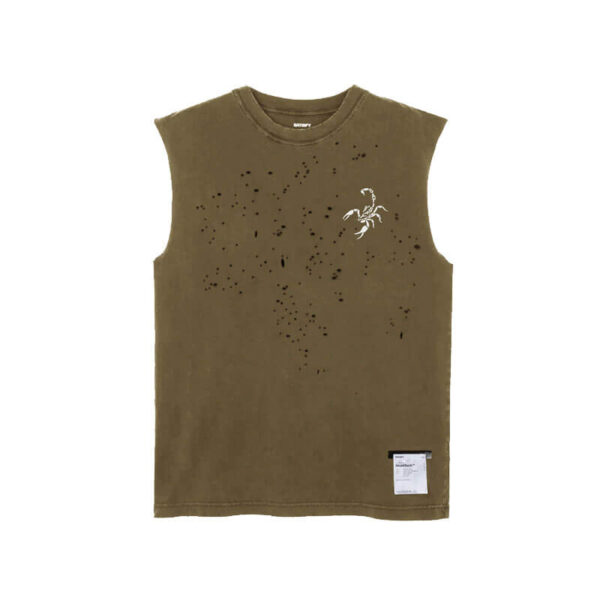 SATISFY-MothTech™-Muscle-Tee-Sun-Bleached-Military-Olive SATISFY® MothTech™ Muscle Tee - Sun Bleached Military Olive