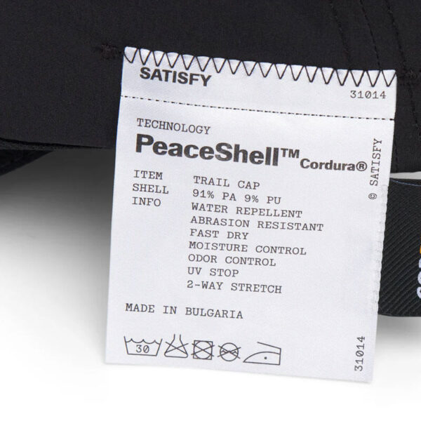 SATISFY® PeaceShell™ Cordura® Trail Cap - Black