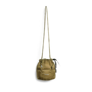 Drawstring Down Small Bag - Beige