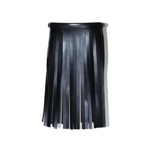 TOGA-Leather-Fringe-Belt-Black2 TOGA ARCHIVES Leather Fringe Belt