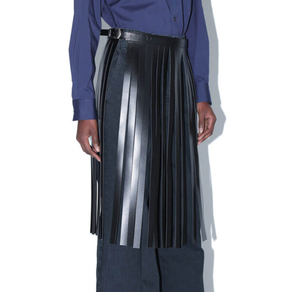 TOGA ARCHIVES Leather Fringe Belt