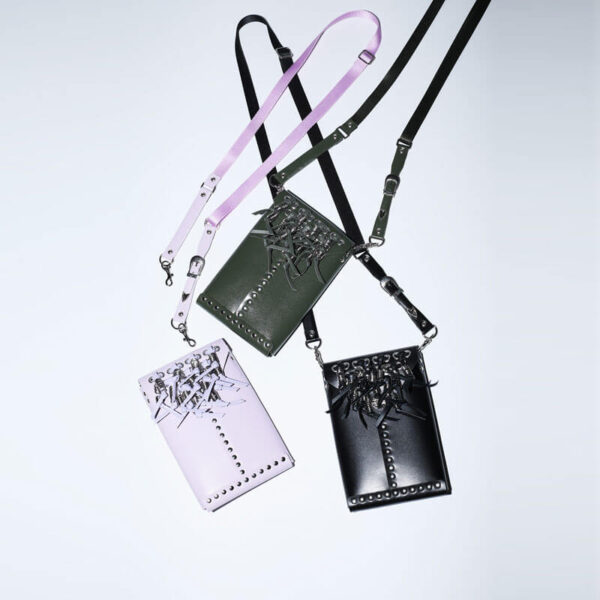 TOGA ARCHIVE Leather Fringe Pouch - Black