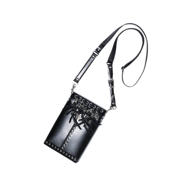 TOGA ARCHIVE Leather Fringe Pouch - Black
