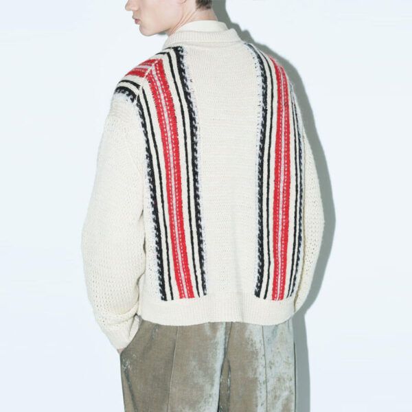 TOGA ARCHIVES Mesh Knit Jacket - Off White