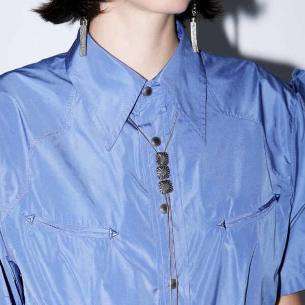 TOGA ARCHIVE Metal Fringe Loop Tie