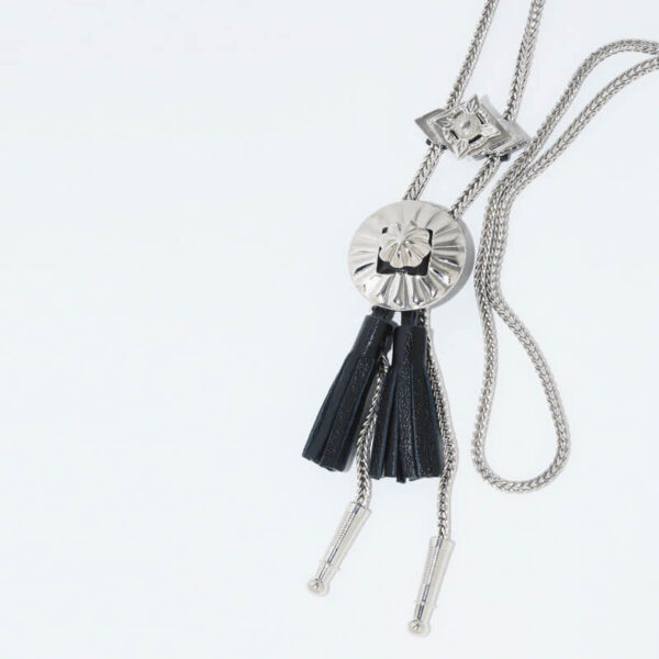 TOGA ARCHIVES Metal Loop Tie - Silver