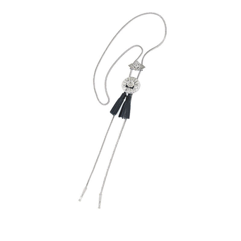 TOGA ARCHIVES Metal Loop Tie - Silver