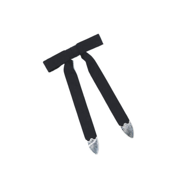 TOGA ARCHIVE Metal Ribbon Tie - Black