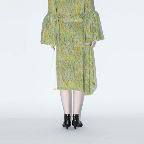 TOGA ARCHIVES Rayon Print Skirt - Brown