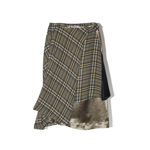 TOGA ARCHIVES Rayon Print Skirt - Brown