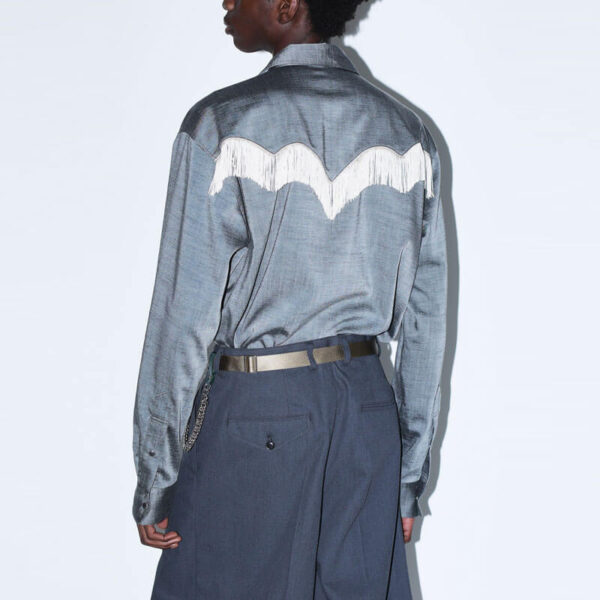 TOGA ARCHIVE Slab Tropical Fringe Shirt