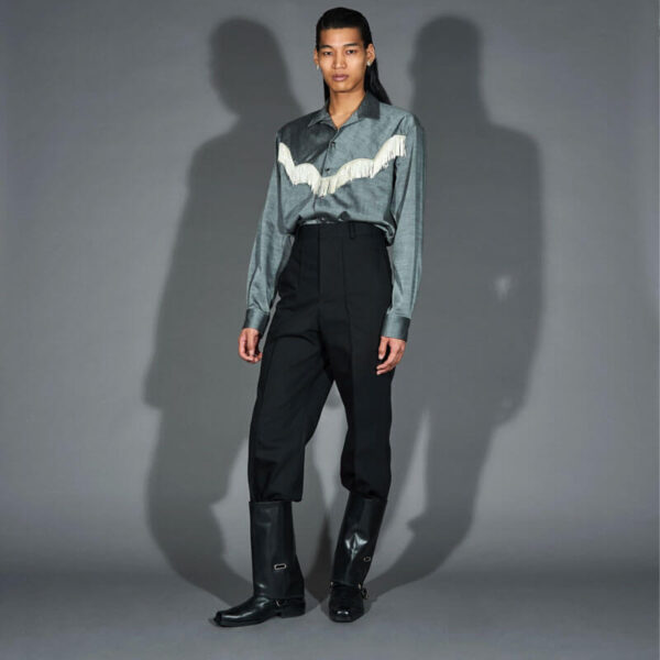 TOGA ARCHIVE Slab Tropical Fringe Shirt