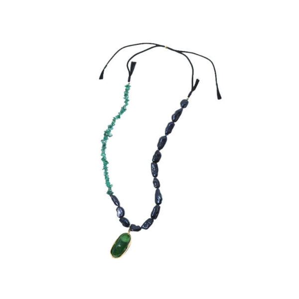 TOGA ARCHIVE Stone Beads Necklace - Green