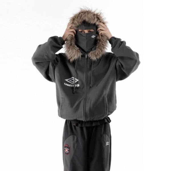 UMBRO Fur Masked Hoodie