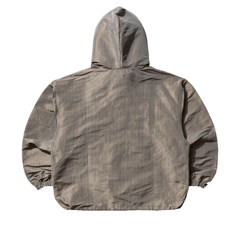 Masked Check Anorak - Beige / Black - THEROOM | Streetwear
