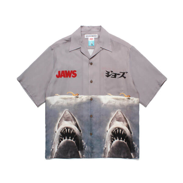 WACKO MARIA JAWS Hawaiian Shirt - Gray