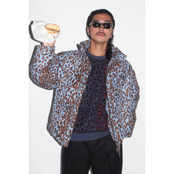 WACKO MARIA NANGA Leopard Down Jacket